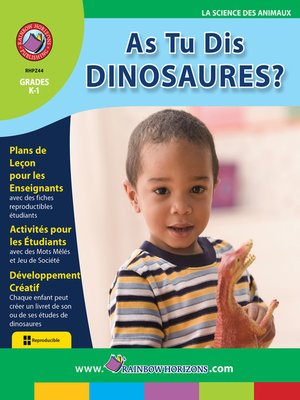cover image of As Tu Dis Dinosaures?